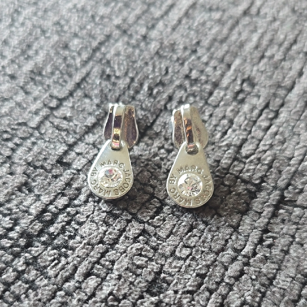 Marc Jacobs Silver Drop Earrings